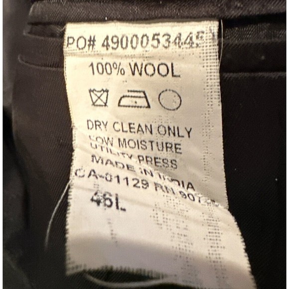 Calvin Klein men's 2 button Gray wool sport coat jacket blazer Sz 46 R - Picture 4 of 5